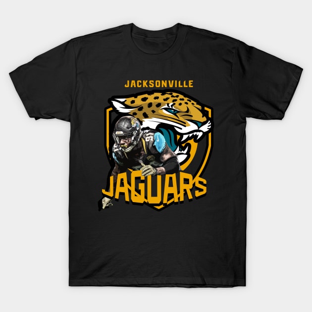 jacksonville team jaguars T-Shirt by GW ART Ilustration